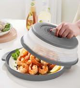 2 in 1 Collapsible Microwave Cover for food, remains heat to keep food warm