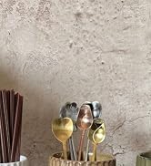 Stoneware Coffee Bar Utensil Holder Tea & Coffee Spoon & Stirrer Holder for Stir Stick Straw Teas...