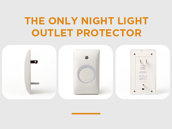 LED outlet cover with no-screw install