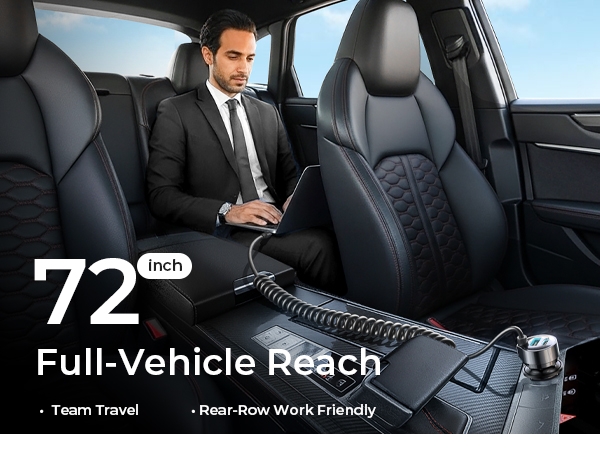 95W Fast Charging USB C Car Charger