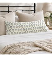DKwizme Vintage Botanical Lumbar Pillow Cover 14x36 Pack of 1, Double-Sided Floral Print Long Pil...
