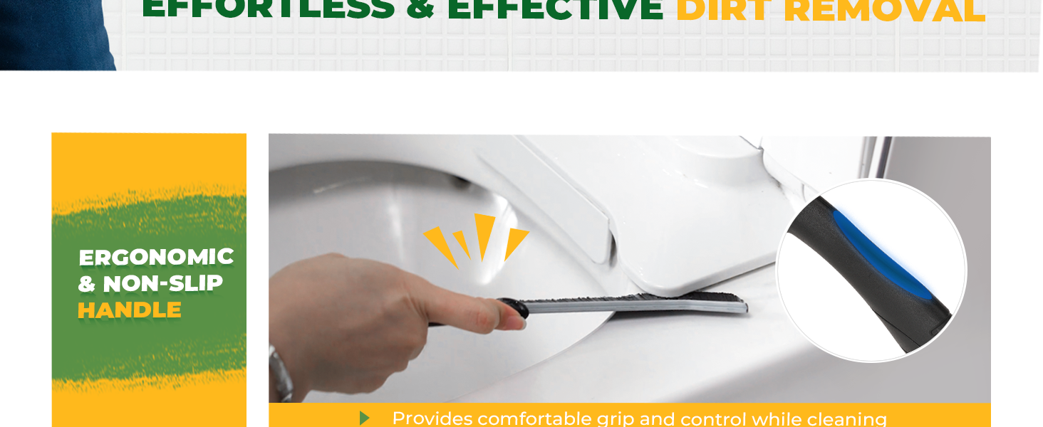 cleaning brush with ergonomic handle