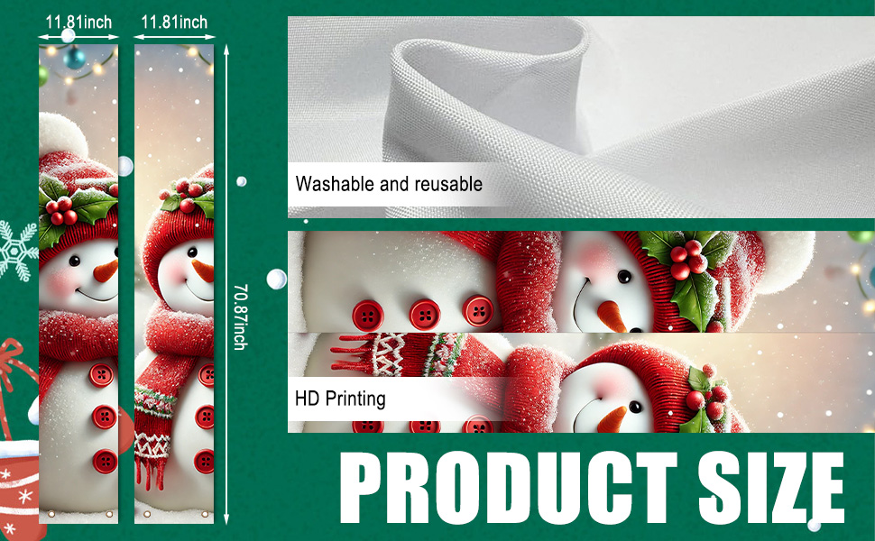 christmas door banners for front door