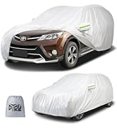 DTRK 6-Layer 2025 Upgraded Waterproof SUV Car Cover - Outdoor Full Cover Rain Sun UV Protection w...