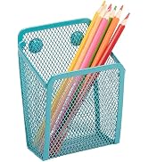 Sanpaint Magnetic Pencil Holder,Mesh Stainless Steel Pen Basket, Metal Writing Utensil Storage Or...