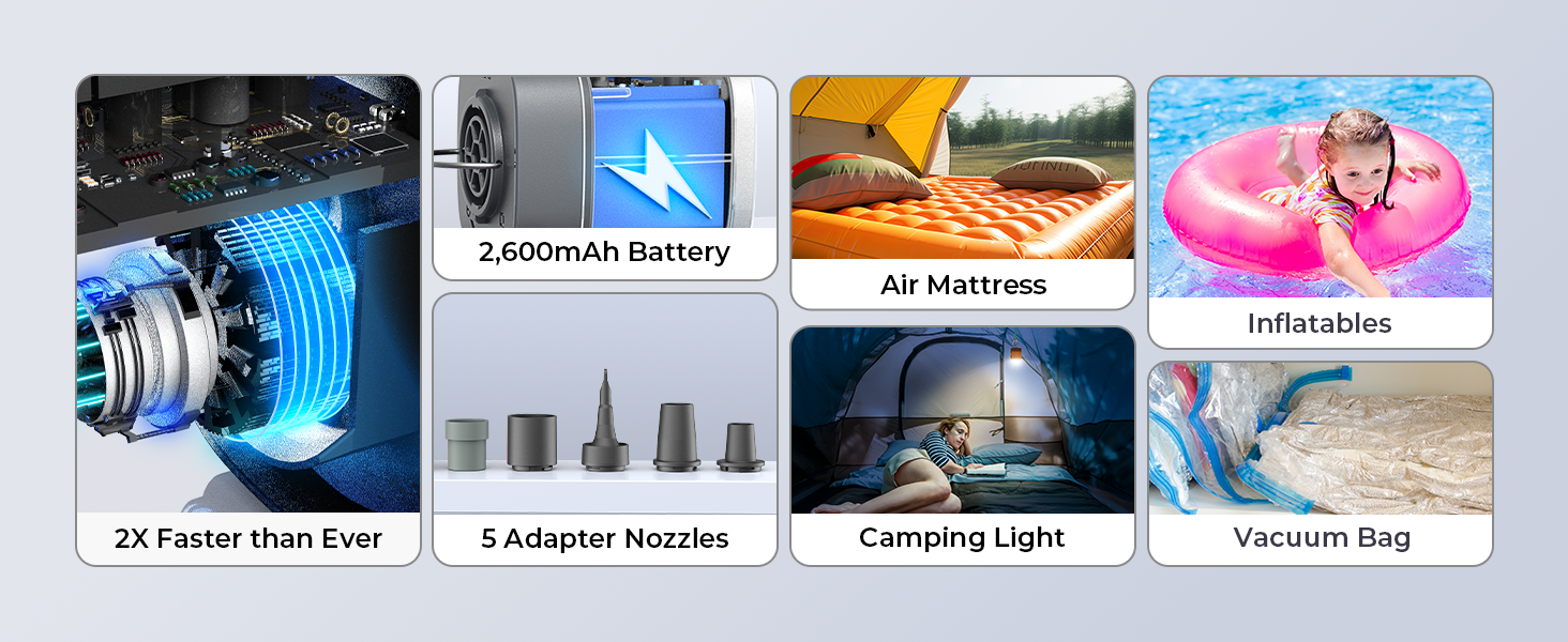 air pump for inflatables air mattress pump swimming ring pool