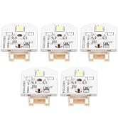 Mikikit 5Pcs LED Refrigerator Light Bulb Accessory Compatible with Ge Models Easy to Install Reli...