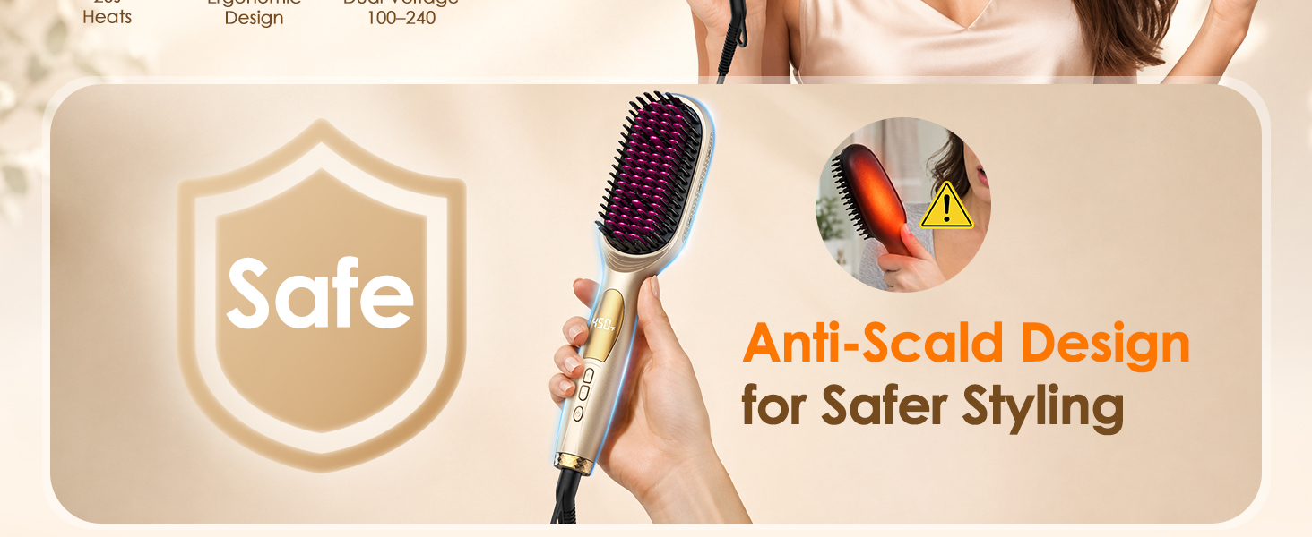Ionic Hair Straightening Brush