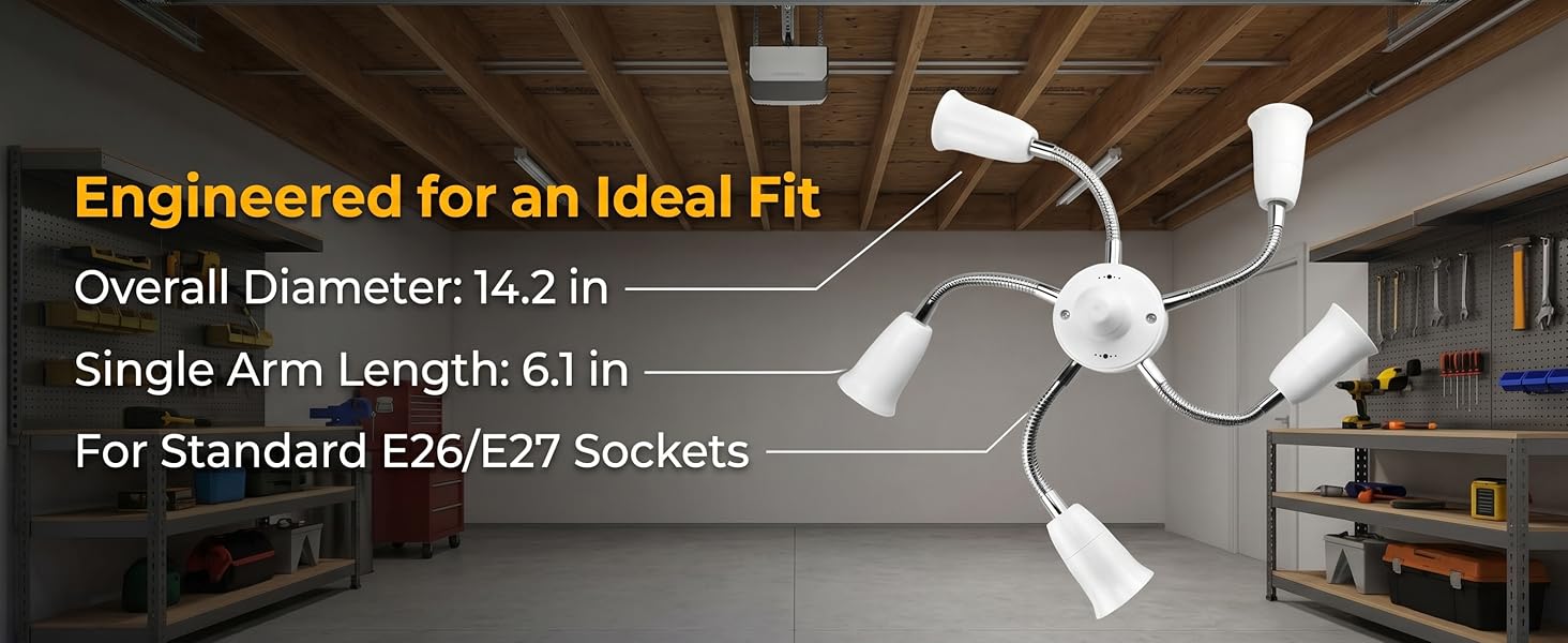 Light Socket Splitter Adapter