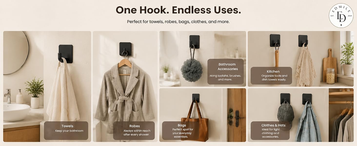 adhesive wall hooks