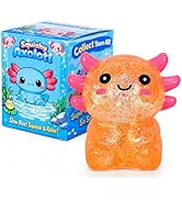 Axolotl Squishy Stress Ball, Soft TPR Slow Rising Squeeze Toy, Cute Axolotl Fidget Toy for Stress...