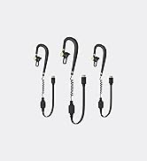 HAOO 3 Pack Air Acoustic Tube Walkie Talkie Headset, Adjustable Type-C Earpiece, only Work Mini W...