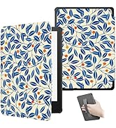 ZSLVPN for Kindle Paperwhite Case 2024 - Slim Solid PU Leather Kindle Cover with Hand Strap, Auto...