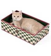 Conlun Cat Scratcher Box with 3-Layer Corrugated Pad, Heavy-Duty Double-Sided Cardboard Scratchin...
