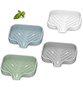 Soap Dish for Shower,Great Thickened Soap Dish,Super Native Pure Silicone Soap Dish,Self Draining...
