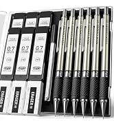 Four Candies Metal Mechanical Pencil Set - 6PCS 0.7mm Art Mechanical Pencils & 360PCS HB Lead Ref...
