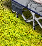 LILYPELLE Oversized XXL Folding Camping Cot, 78" L x 32" W x 18" H Heavy Duty Sleeping Cots with ...