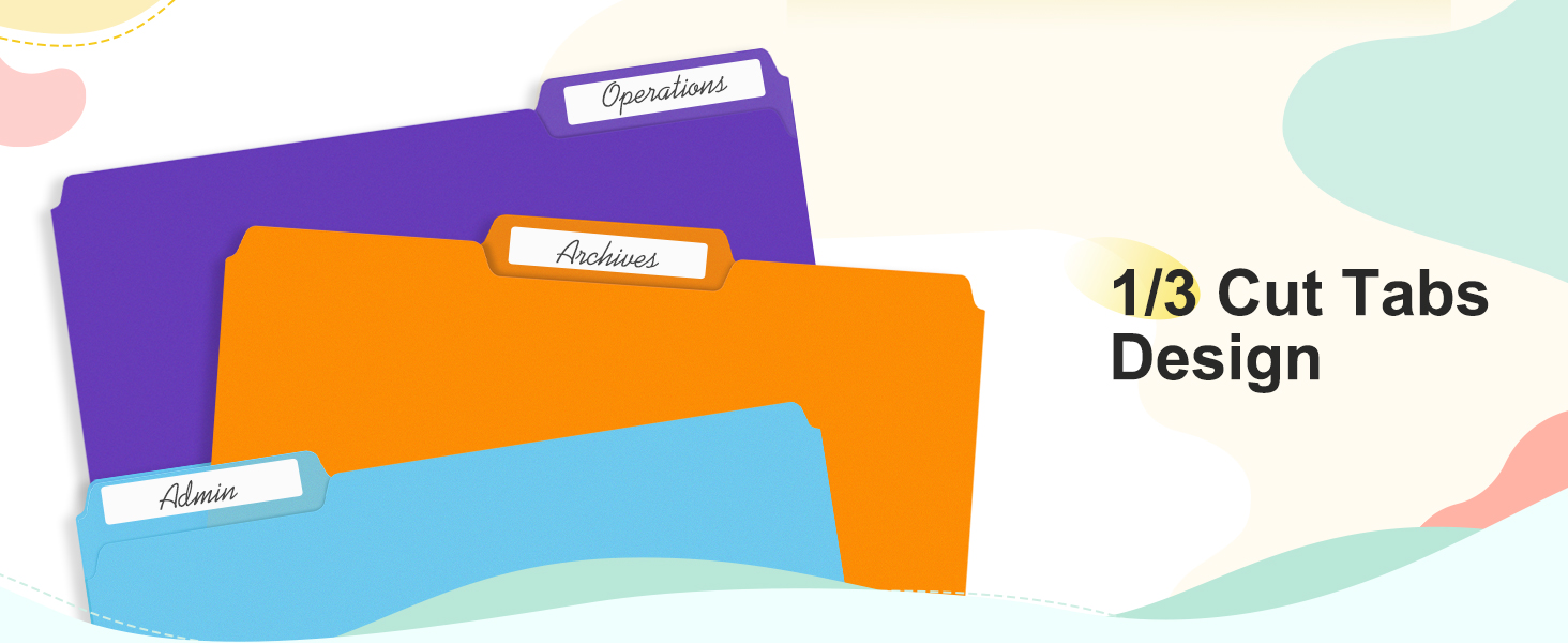plastic color file folder