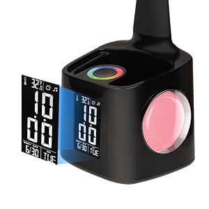 led desk lamp study lamp desk light table light clock usb charger pen holder home office bedroom