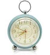 Analog Alarm Clocks, Desk Decorative Clock for Shelf Bedroom Kitchen Countertop, Battery Operated...