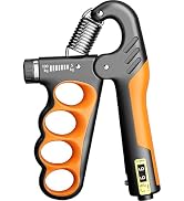 Grip Strength Trainer, Hand Gripper Strengthener with Adjustable Resistance 11-220Lbs(5-100Kg), E...