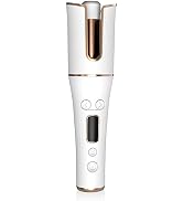 Cornesty Automatic Hair Curler Cordless & Portable Curling Wand Rechargeable Auto Hair Curler wit...