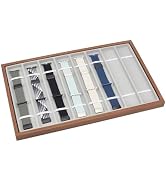 PH PandaHall 8-Slot Watch Band Organizer, Wooden Watch Strap Storage Case Watches Band Box Displa...