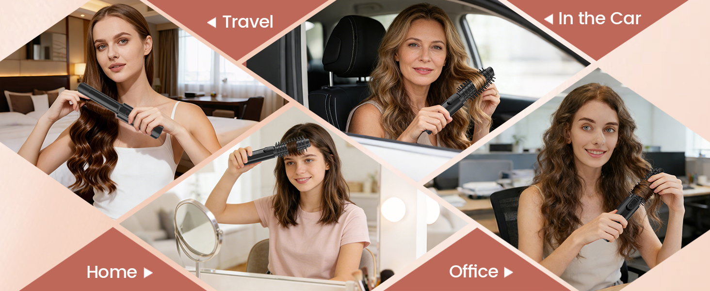 Cordless Hair Curler for Travel