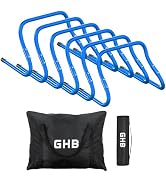 GHB Agility Hurdles Adjustable 8.3"&12.6" Speed Training Equipment Set | Foldable, Sturdy, Drill ...
