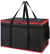 Bodaon Insulated Food Delivery Bag for Hot and Cold Meal, XXX-Large, Grocery Tote Insulation Bag ...
