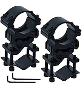 Miaozhun 2 Pack Flashlight and Laser Sight Mount with Barrel Adapter,Detachable 1 Inch Scope Ring...