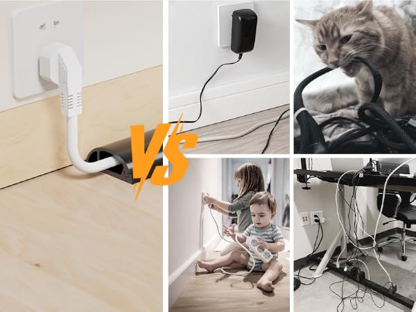 Floor Cord Cover Cable Protector