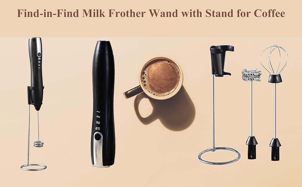 handheld milk frother wand