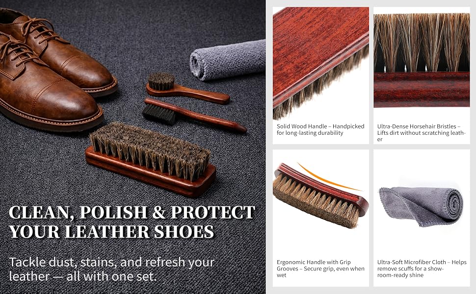 Horse Hair Shoe Brush