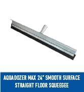 Unger Professional AquaDozer MAX 24” Smooth Surface Straight Floor Squeegee, Flood Cleanup Scrubb...