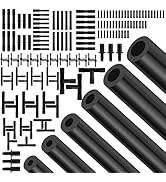 Silicone Vacuum Hose Kit, 5Ft 6PCS Vacuum Hose Automotive & 113PCS Vacuum Line Connectors, Multip...