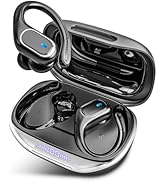 HAOYUYAN Wireless Earbuds Bluetooth 5.3 Headphones with 80H Playback, IPX7 Waterproof Over Ear Bu...