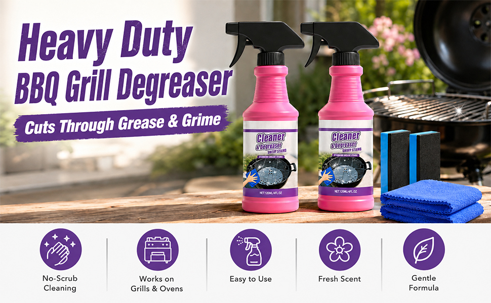 Fast Acting Heavy Duty Grill Degreaser Spray