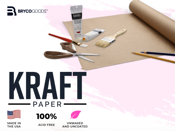 Brown Kraft Arts and Crafts Paper Roll