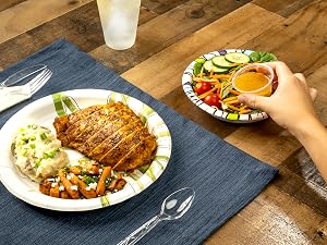 paper plates 8.5, plastic plates disposable, paper plates bulk, disposable plates heavy duty