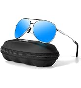 mxnx Aviator Sunglasses for Men Polarized Women UV Protection Lightweight Driving Fishing Sports ...