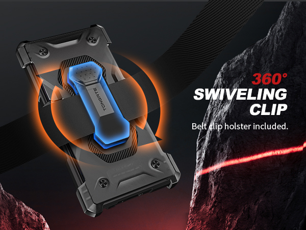 360° Rotatable & Removable Belt Clip Holster