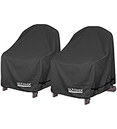 ULTCOVER Waterproof Patio Adirondack Chair Cover 2 Pack for Outdoor Chair Size Upto 32W x 35D x 3...