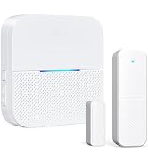 AIDA Door Alarms When Opened Wireless Ring Chime Sensor Alarm for Business/Home/Kids - 600ft Rang...