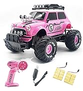 10Leccion Remote Control Car for Girls, 2.4Ghz Pink RC Cars for Daughter with Two Rechargeable Ba...