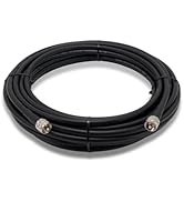 fmuser 50ft RG8U Low Loss Coaxial Cable with 50 O Impedance, Ideal for FM Transmitter, CB Radio, ...