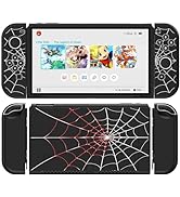 JINGDU Case Compatible with Switch OLED 2021, TPU Case Accessory for Switch Console and Grip Joy-...
