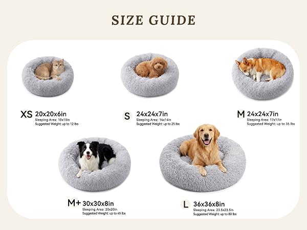 plush dog bed MP A+ 5