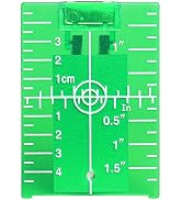Huepar TP01G-Magnetic Floor Laser Target Plate Card with Stand for Green Beam Applications Enhanc...