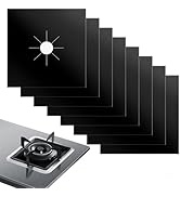ACPULSE Stove Burner Covers for Gas Stoves (8 Pack) – Non-Stick, Heat-Resistant Gas Range Protect...